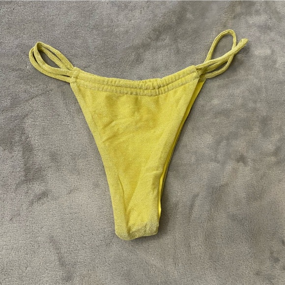 New! Montce brasil bikini bottom limon sparkle cheeky thong 24401 - Picture 7 of 11